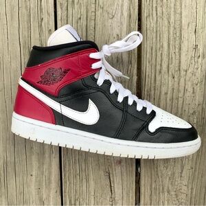 Nike Air Jordan 1 Black Noble Red NBA Basketball Shoes